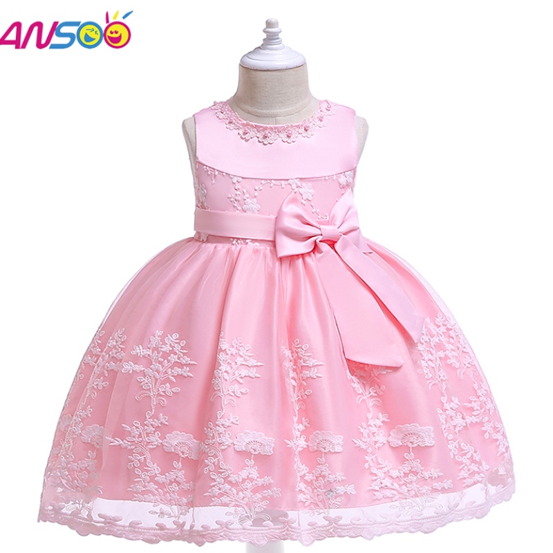 Ansoo Princess Flower Girl Dress Tutu Tutu Boda Fiesta de cumpleaños Vestidos paraniñas paraniñas