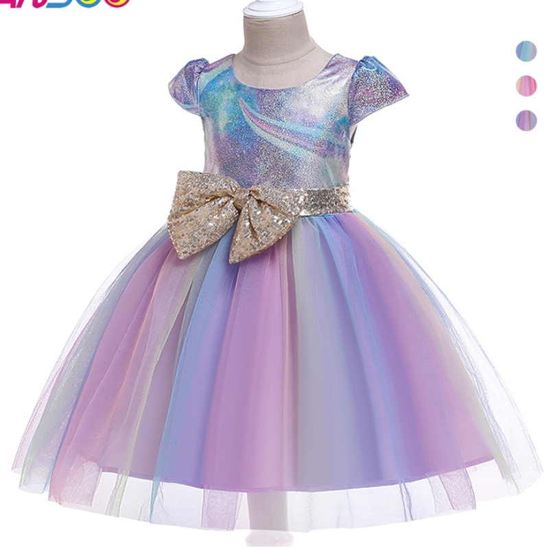 Ansoo New Bowknot Children \\ 's Falda Fashion Children \\' s Princess Tutu Vestido para fiesta de cumpleaños