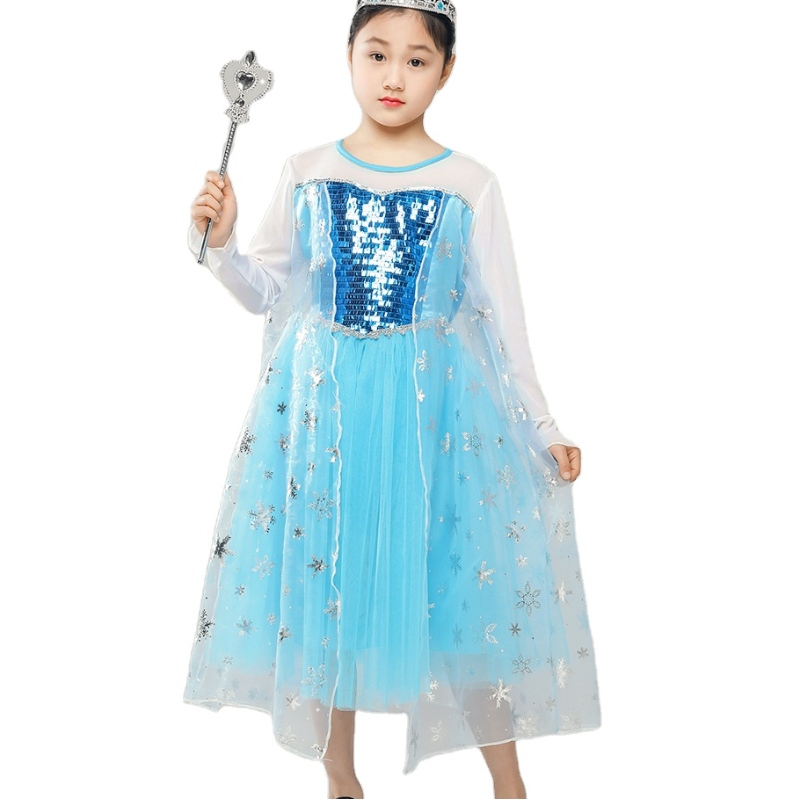 Chicas \\ 'hielo princesa vestuario cumpleaños halloweennavidad elegante