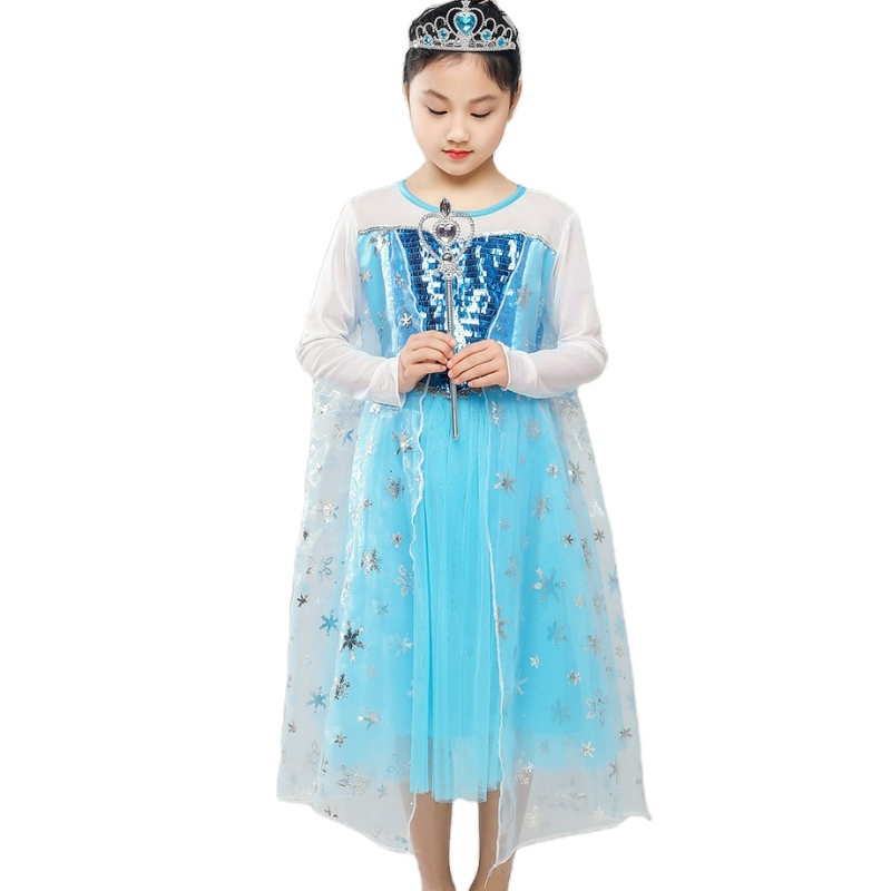 Chicas \\ 'hielo princesa vestuario cumpleaños halloweennavidad elegante