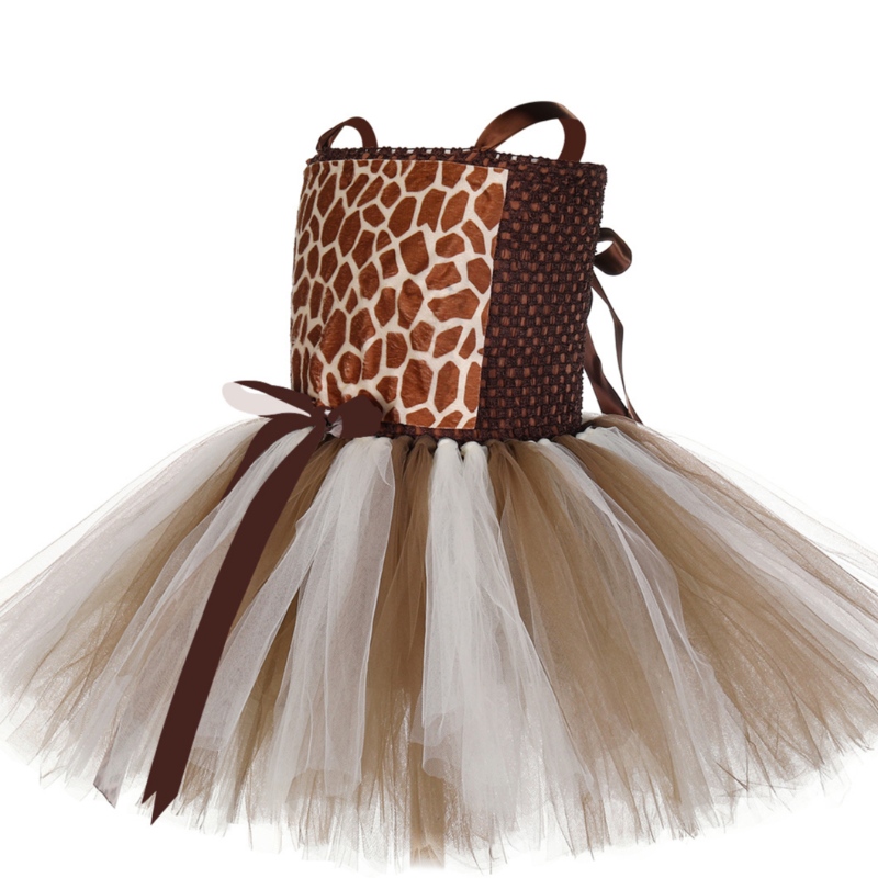 Talla grande dulce 1 año 6 año 12 añosniña tutu tutu vestido animal rendimiento jirafa vestido