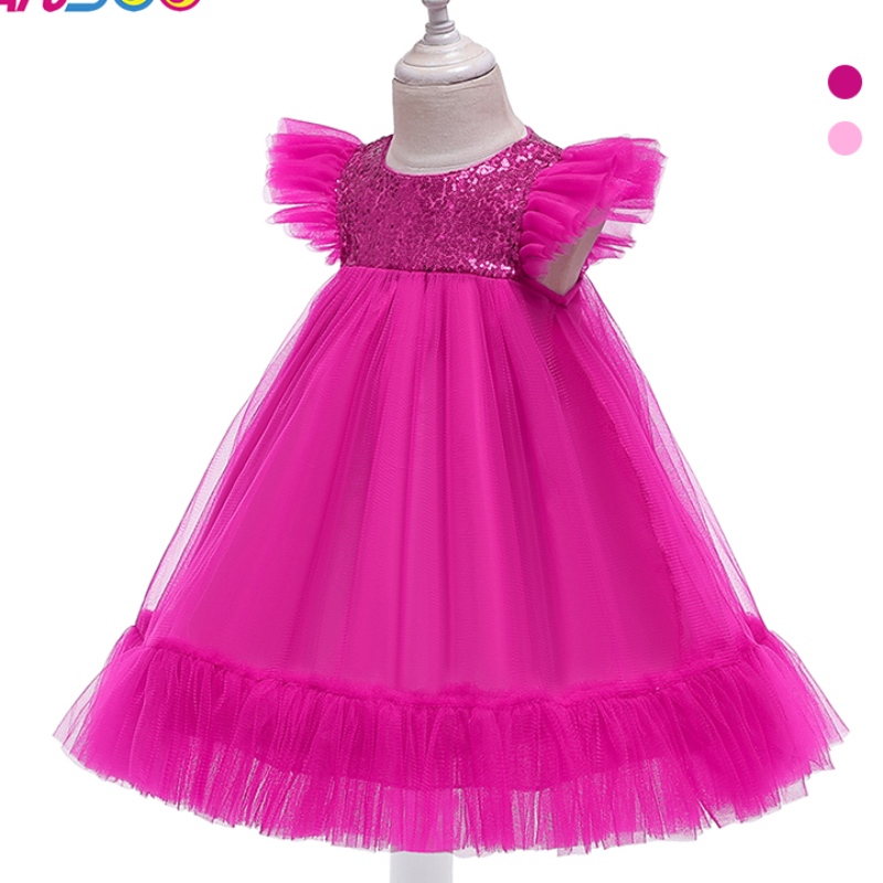 Ansoo Europa y americana Pink Dress Girls \\ 'New Year Gasza Princess Dresses para 2-4 añosniños