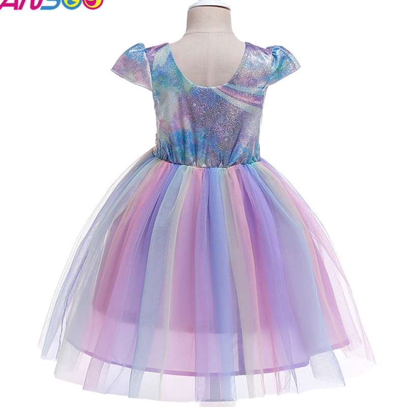 Ansso al por mayor de 2 a 12 añosniñosniños pequeñosniñas tutú tutú vionbow princesa cumpleaños baby girls vestido paraniños