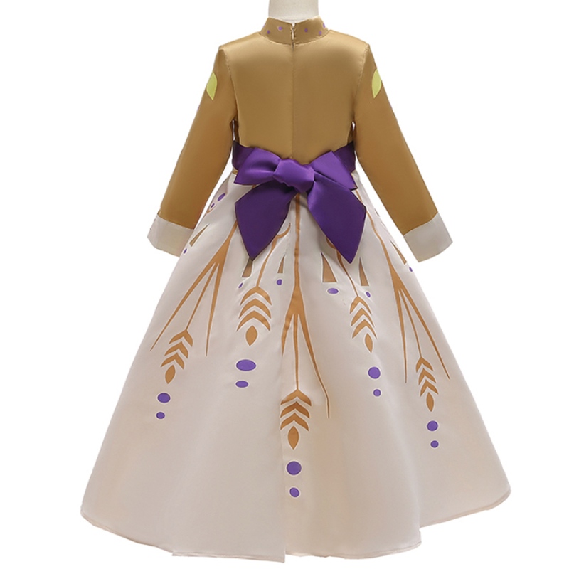 Ansso Cosplay Party Dress Up Princess Elsa Anna Fashion Dress Yellow Dress Halloween Fairy Princess Disfraz de disfraces
