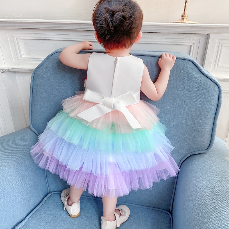 Vestido de princesa deniña Vestido de bautizo Vestido de fiesta paraniños Tutu Vestido de encaje