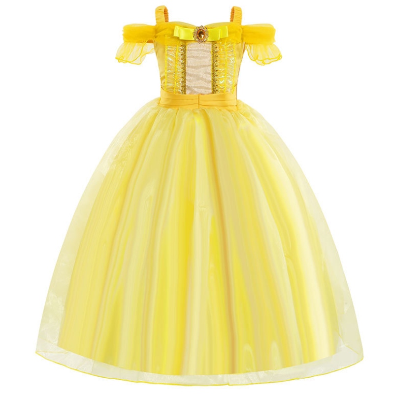 Girls Wedding Fancy Beauty Princess Dress Destino Distancia de cosplay Vestido largo para un regalo de cumpleaños de Halloween