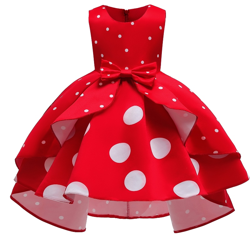 Vestido de fiesta deniñas Polka Dot Princess Dress Children \\ S Vestido de Amazon