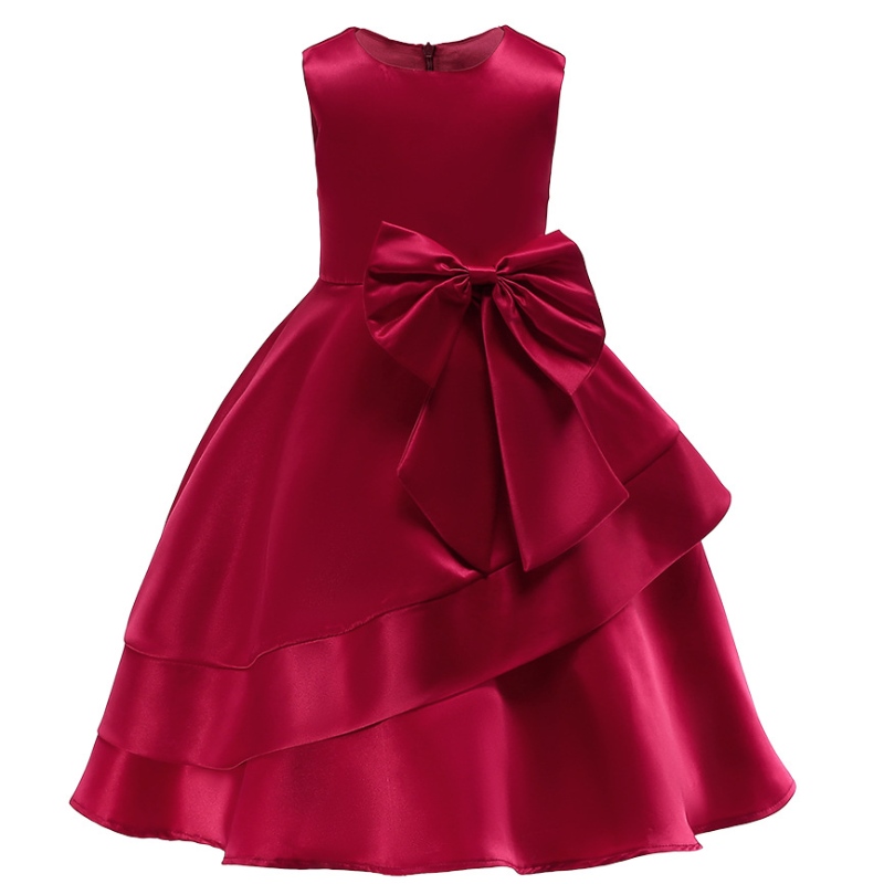 Girl Princess Dress Red Party Dress Children \\ S DRESS DE REGRESENTA DE GIRLAS