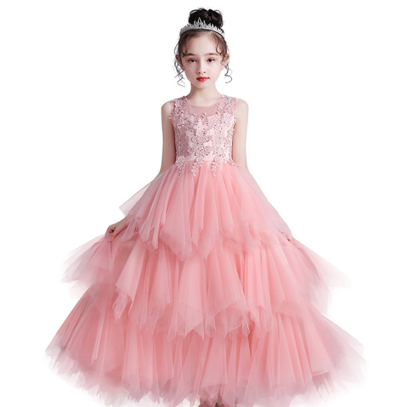 Vestido de princesa paraniños vestidos de fiesta de flores de fábrica elegante vestido denovia paraniñas