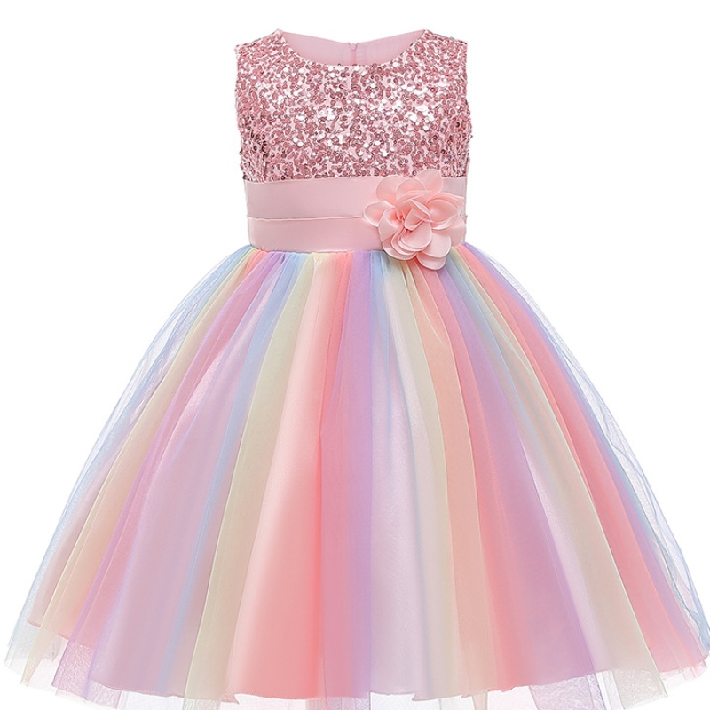 Vestido de flores paraniños Boda infantil Fiesta de cumpleaños de la dama de honor Tutu Tulle Princess Vestidos