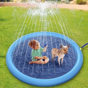 Inflable 170 cm Pads de rociador de chispas de perros al aire libre