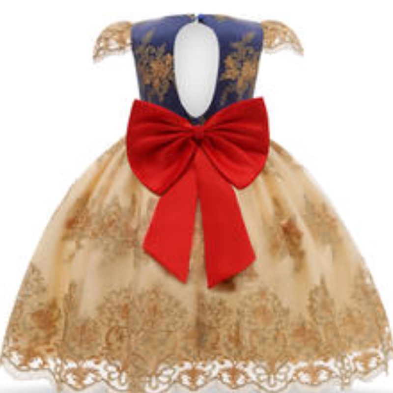 Baby Girls Baptism Dress Princess 1ra fiesta de cumpleaños