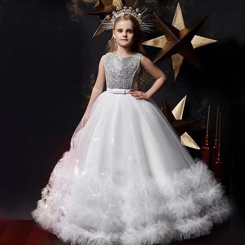 Vestidos paraniños paraniñas Fiesta de Navidad Sequínas adolescentes 10 12 14 años Niños Bodas Flowing Wedding Vestida Princesa ropa deniña