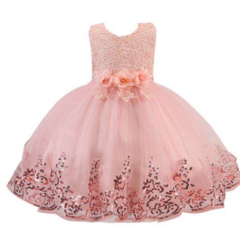 Vestidos de pelota largos al por mayor Baby Girls Party Gowns Flowers \\ Los vestidos denovia