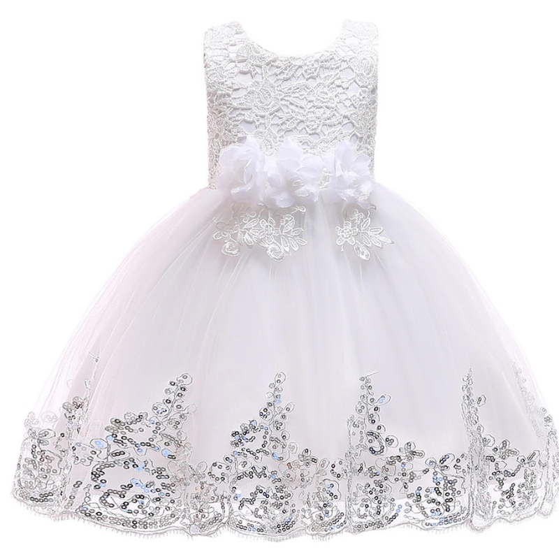 Vestidos de pelota largos al por mayor Baby Girls Party Gowns Flowers \\ Los vestidos denovia