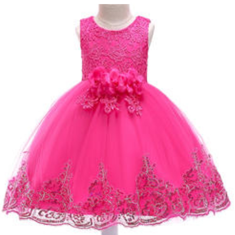 Vestido de ventas calientes Vestido denovia Precioso Tutu Tutu Vestidos paraniñas de 2 a 12 años sin mangas