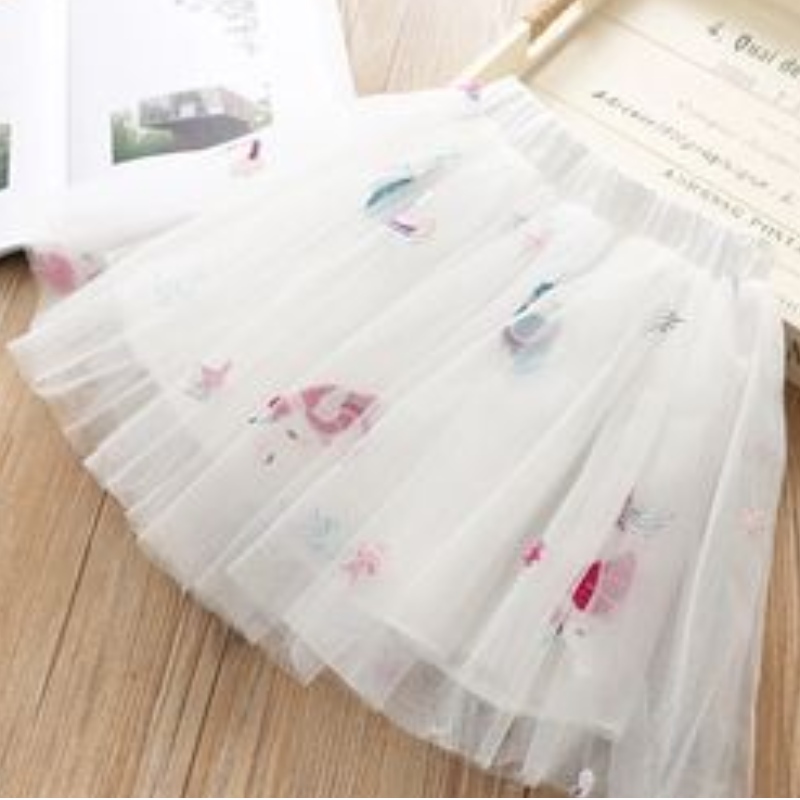 Vestido de unicornio femenino camiseta de verano + vestido de princesa Tutu vestido de manga corta para niños