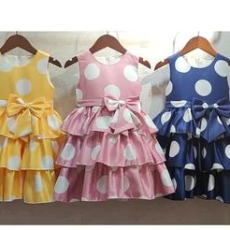 Ansoo Fancy Kids Dress New Lace Lace Flower Girl Patrones de estrellas encantadores Vestidos de cumpleaños deniños paraniños encantadores para 1-13 añosniñas