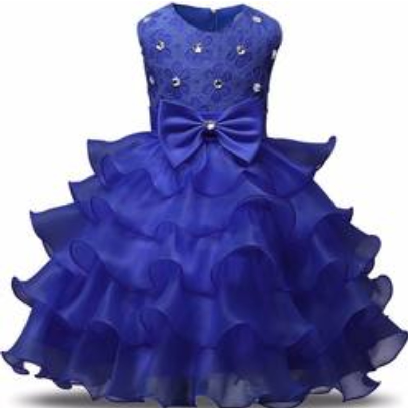 Baby Girls Lace Tutu Tutu Flower Princess Vestido Niños 1 Partido de cumpleaños de 2 años Vestido de baile Niños Disfraz de Navidad