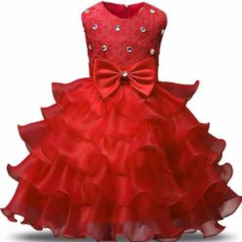 Baby Girls Lace Tutu Tutu Flower Princess Vestido Niños 1 Partido de cumpleaños de 2 años Vestido de baile Niños Disfraz de Navidad