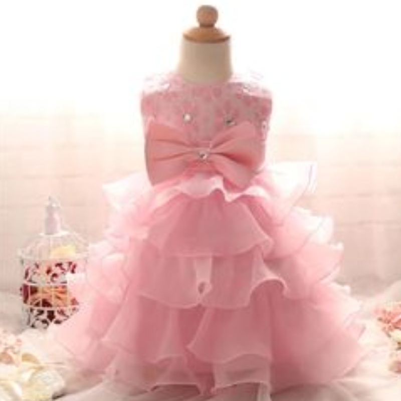 Baby Girls Lace Tutu Tutu Flower Princess Vestido Niños 1 Partido de cumpleaños de 2 años Vestido de baile Niños Disfraz de Navidad