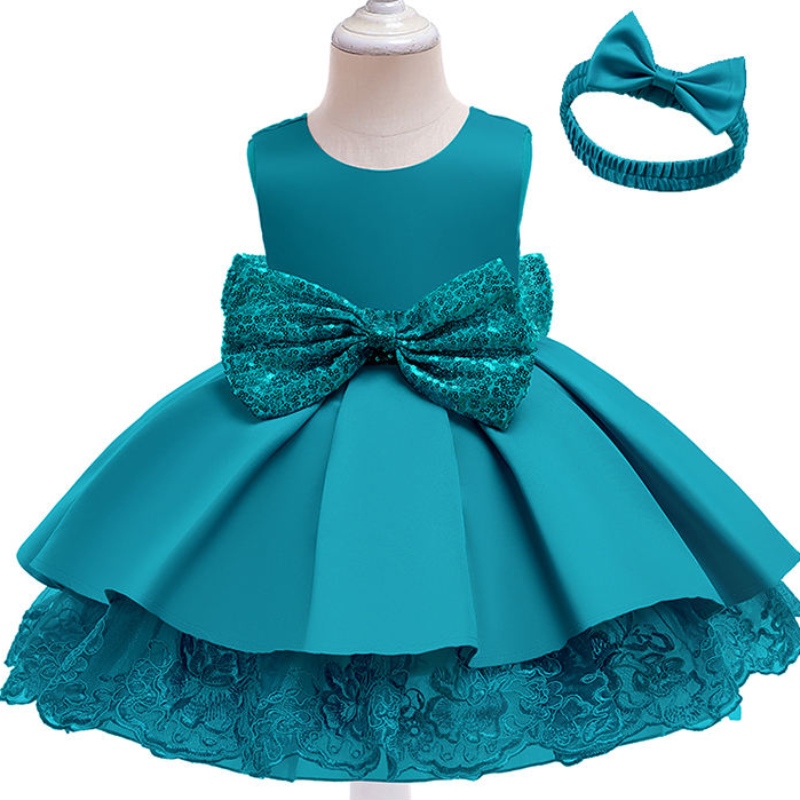 Hermosa reinaniña de flores elegante vestido de pelota casual de verano ropa de Navidad ropa de Navidad