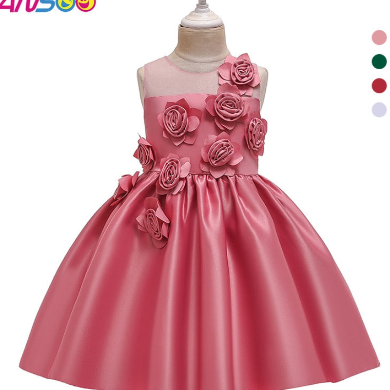 Vestido deniñas Ansoo Christmas elegante princesa Vestido paraniños Vestidos paraniñas Vestido de fiesta de boda 2-12 años