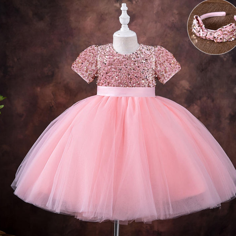 5-9 años Girls Princess Dress Sequin Lace Tul Farthing Farty Tutu Tutu Fluffy Vestido paraniños Niños