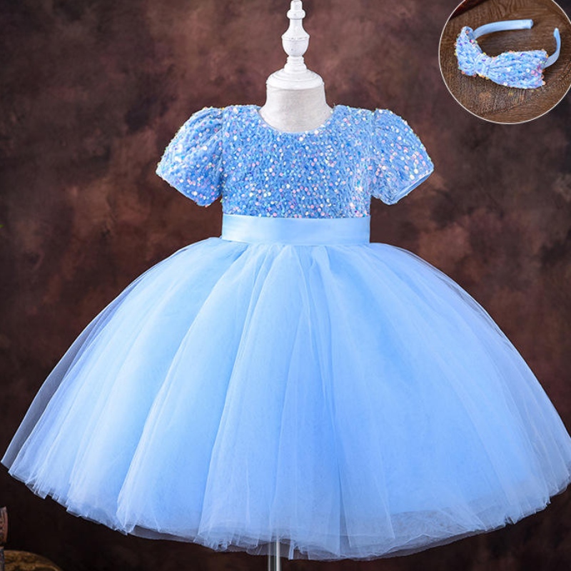 5-9 años Girls Princess Dress Sequin Lace Tul Farthing Farty Tutu Tutu Fluffy Vestido paraniños Niños