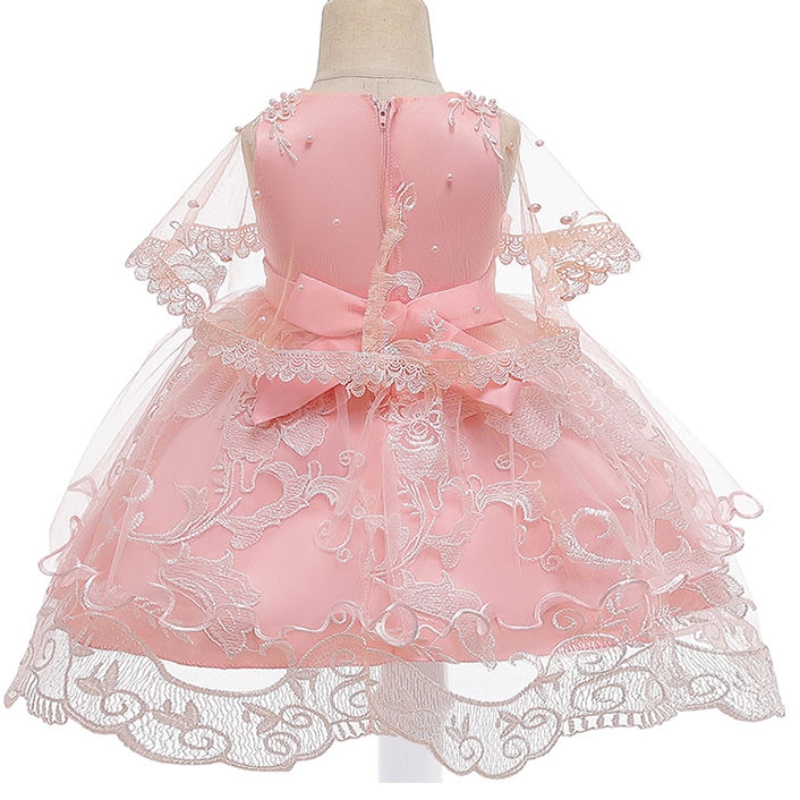 Ansoo Niños Fiesta de color rosa sin mangas Vestido paraniños algodón Elegante princesa Vestido paraniña 2-10 años Tutu Vestidos denovia paraniña paraniña