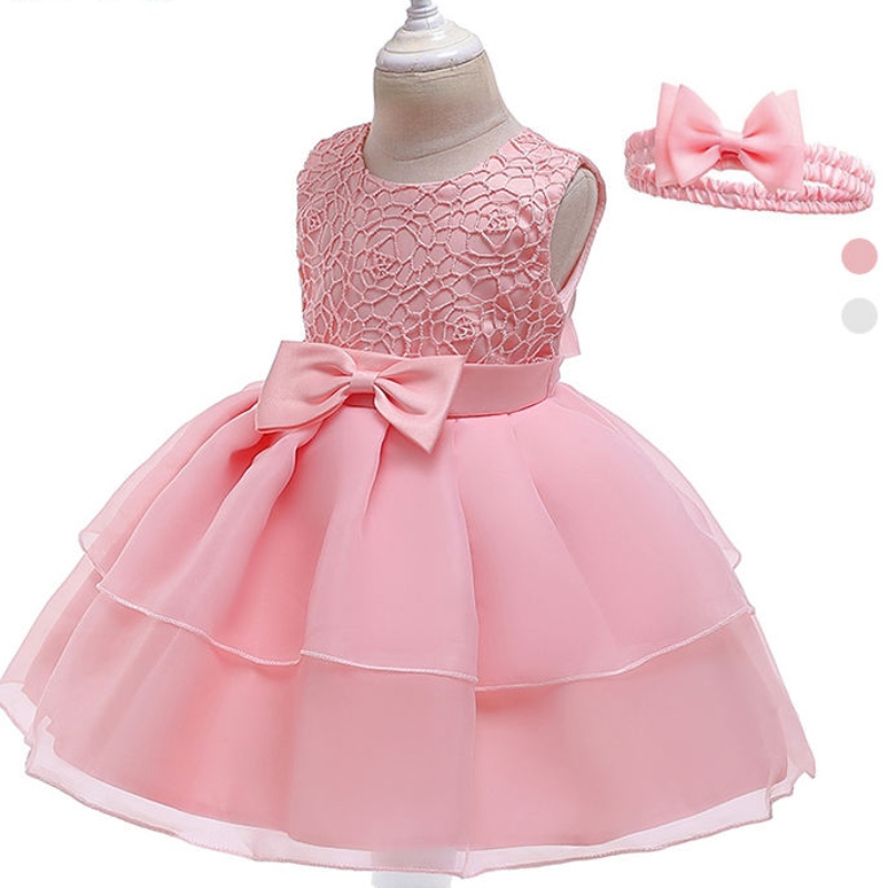 Ansoo New Girls \\ 'Vestido de encaje de encaje Vestido Princesa Vestido con un sombrero para unniño de 3-24 meses paraniños pequeños