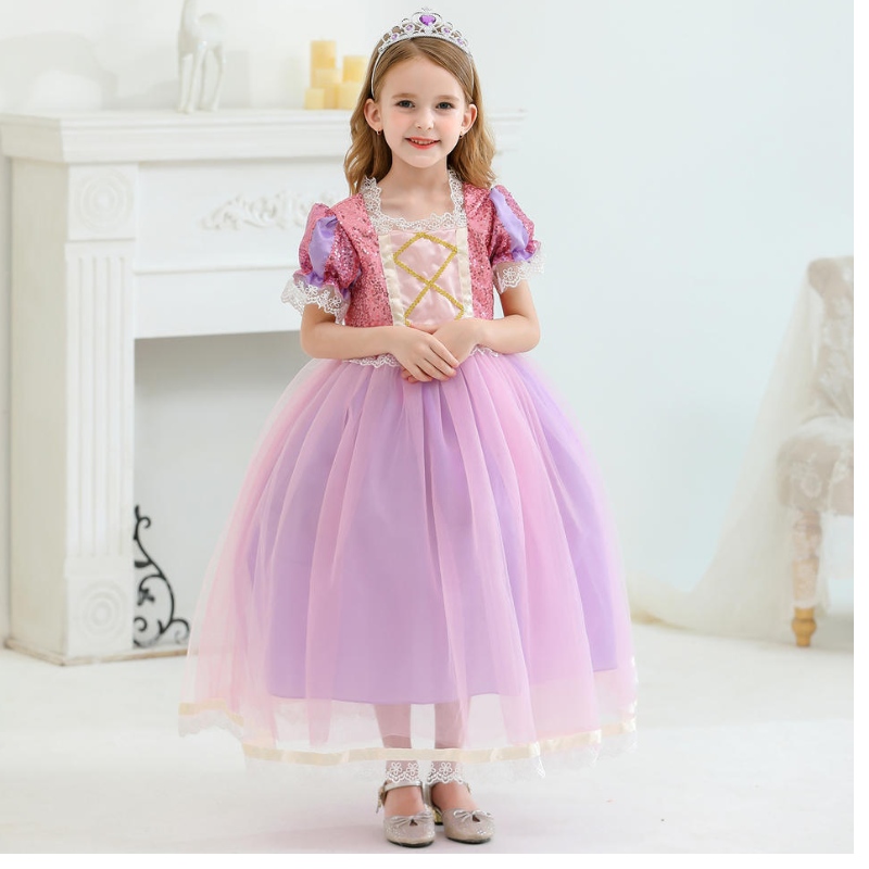 Girls Princess Inspired Dress Party Cartoon personaje de dibujos paraniñas paraniñas Vestidos