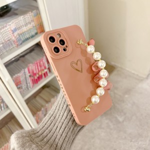 Elnuevo producto es aplicable a Apple iPhone14Pro Pearl Pearl Bracelet Case Protective, y la lente está totalmente protegida y actualizada