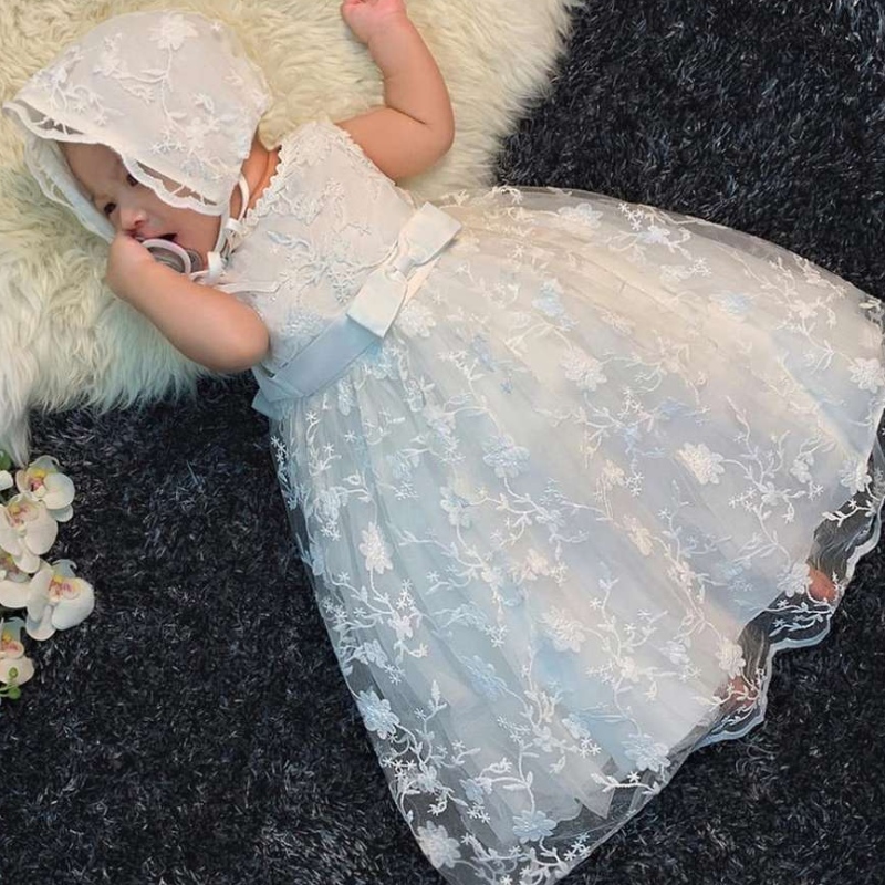 Baige New Party Girl Dress White Royal Design Reino Baby Baby Dresses