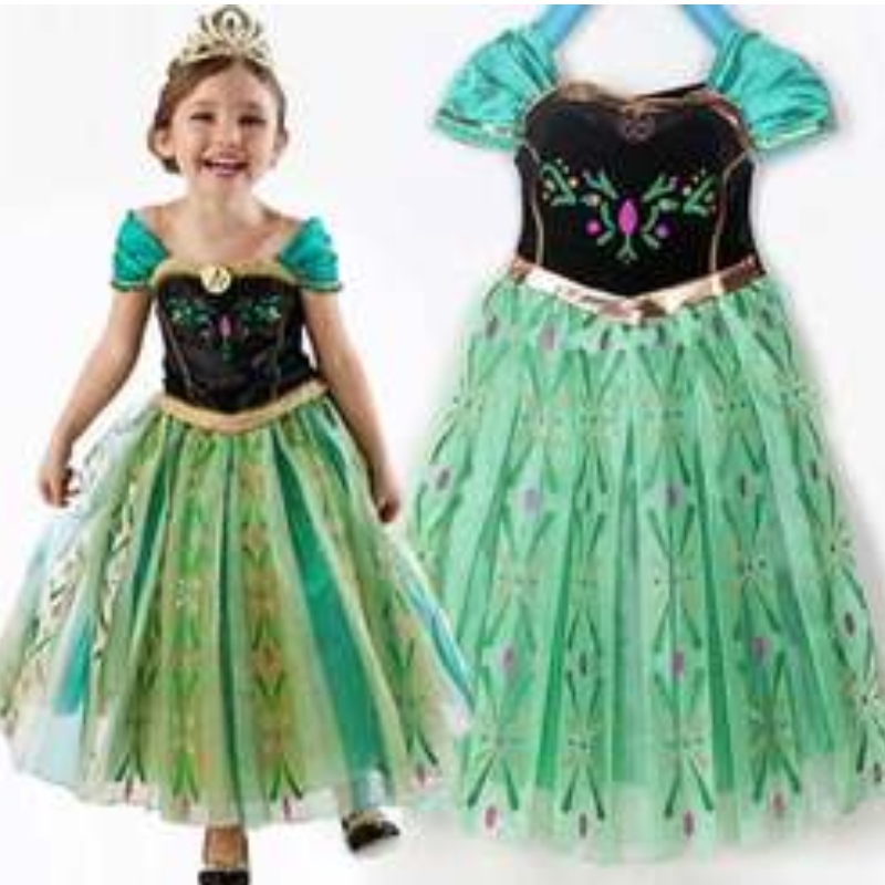 Baige TV&movie Elsa Anna Girl Party Performance Vestidos Halloween Vestidos de cosplay trajes