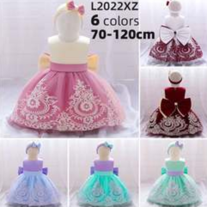 Baige último diseño encantador flower florniña paraniñas fiestas denovia deniños occidentales vestidos denovia