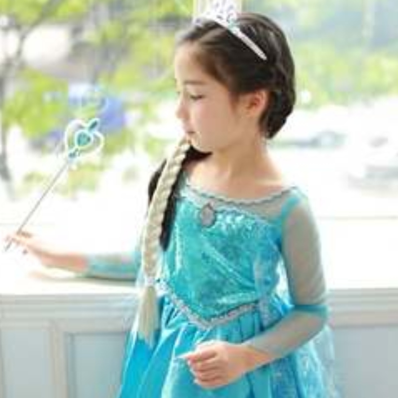 Disfraz de Elsa Anna Frozen Elsa 2 Dress Halloween Girls \\ 'Vestidos con lentejuelas