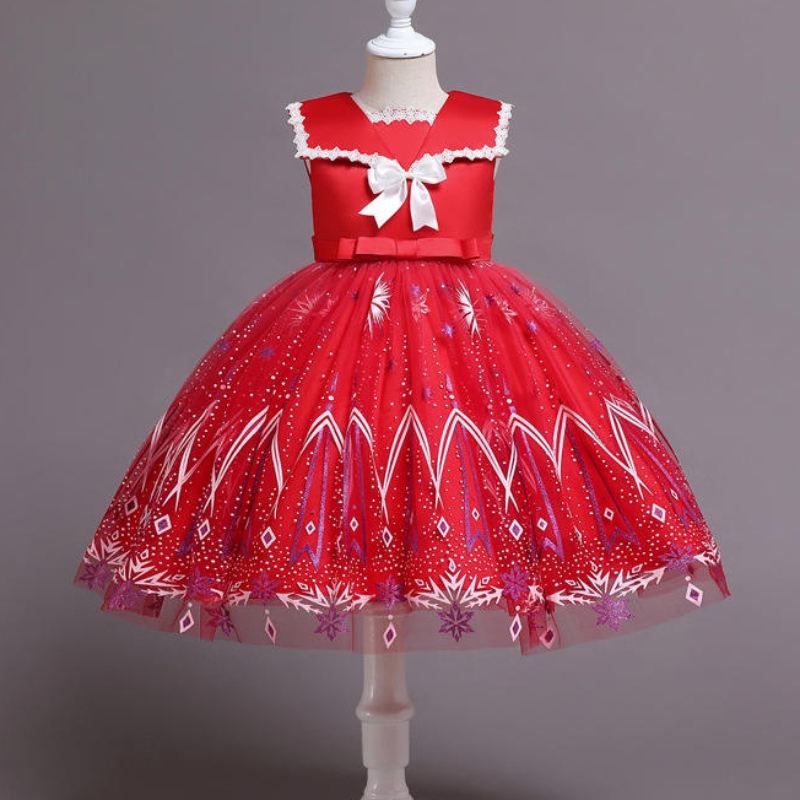 Ropa paraniños vestidos paraniñosnuevos paraniñas de encaje sin mangas, vestido de fiesta de fiesta,nudo de la princesa de la princesa del vestido largo