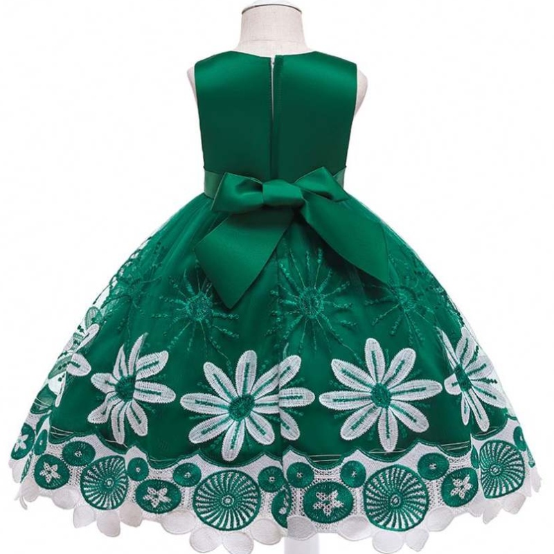 Baige Nuevo diseño Vestidos deniñas de flores Fiesta deniños Boda Princesa Princesa Vestido deniña L5266