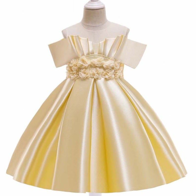 Baige New Kids Princess Flower Vestido Flower Oldices Noche de Navidad Vestidos de fiesta deniñas