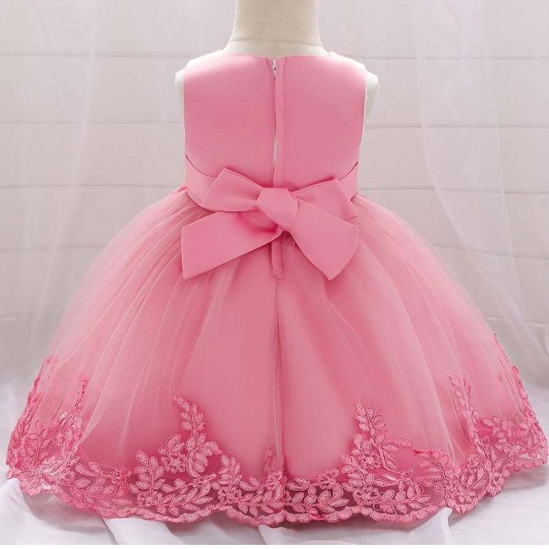 Baige Summer Baby Girls Dress Fiest Fiest Disfrazar bordado Vestido floral L5097XZ