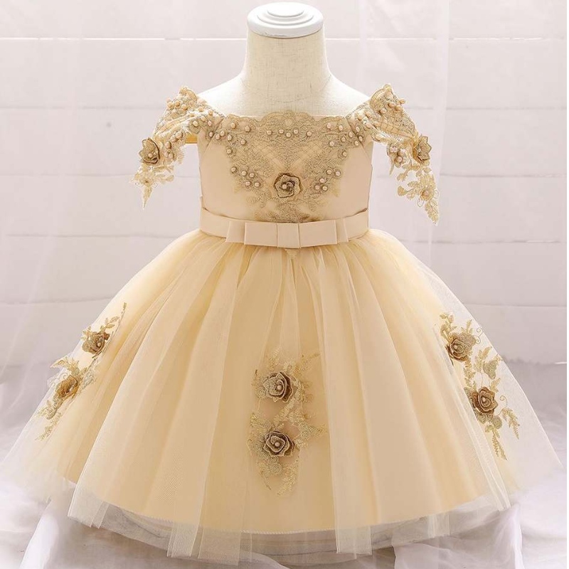 Baige Boutique Summer Kids Clothing Niña paraniña de la fiesta de cumpleaños L5057XZ