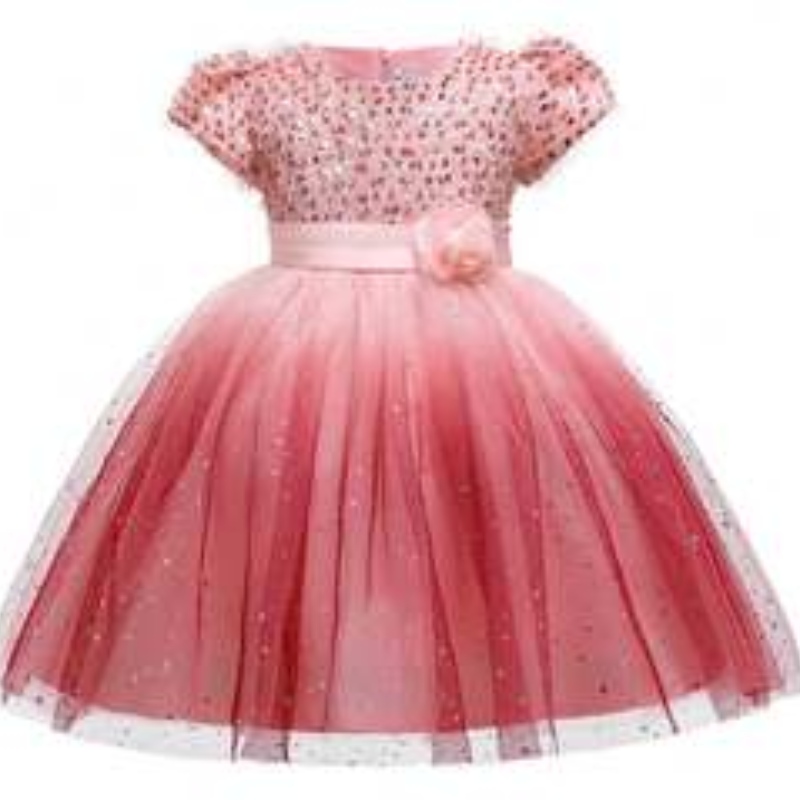 Baige Kids New Style Formal Ruffles Fiesta de la boda Tarde Princesa Flower Baby Girl Vestido L5161