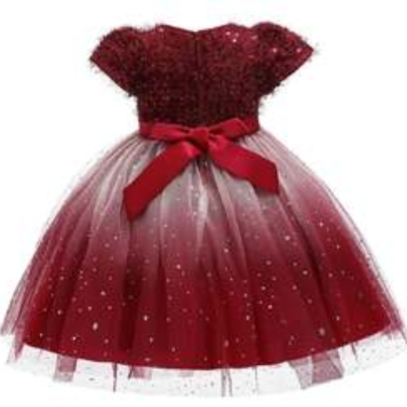 Baige Kids New Style Formal Ruffles Fiesta de la boda Tarde Princesa Flower Baby Girl Vestido L5161