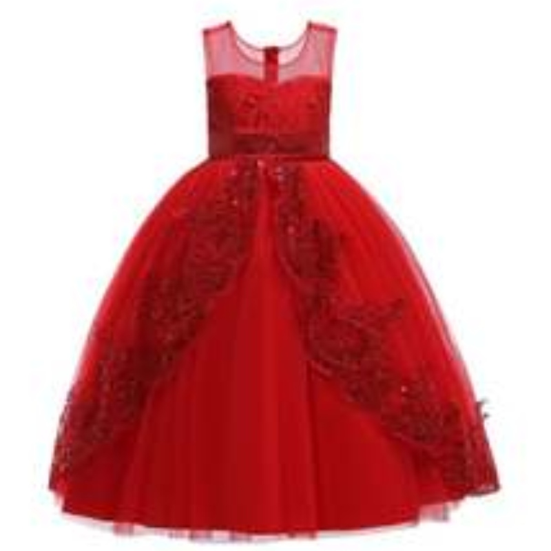 Ventas calientes unicornio color sin mangas sin mangas paraniños bordado ropa princesa fiesta para chicas vestidos