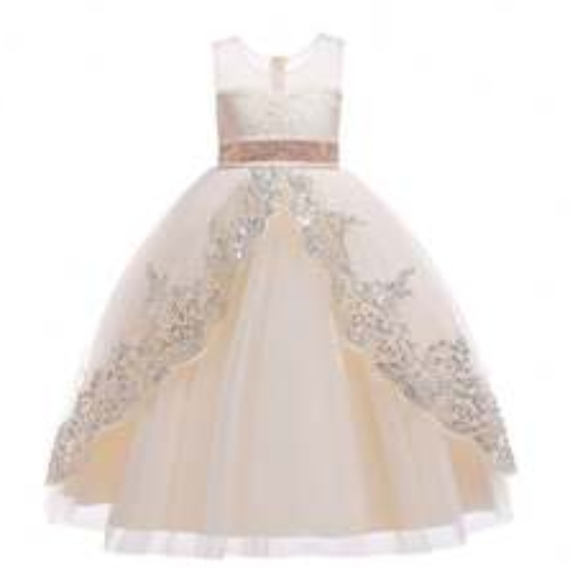 Ventas calientes unicornio color sin mangas sin mangas paraniños bordado ropa princesa fiesta para chicas vestidos