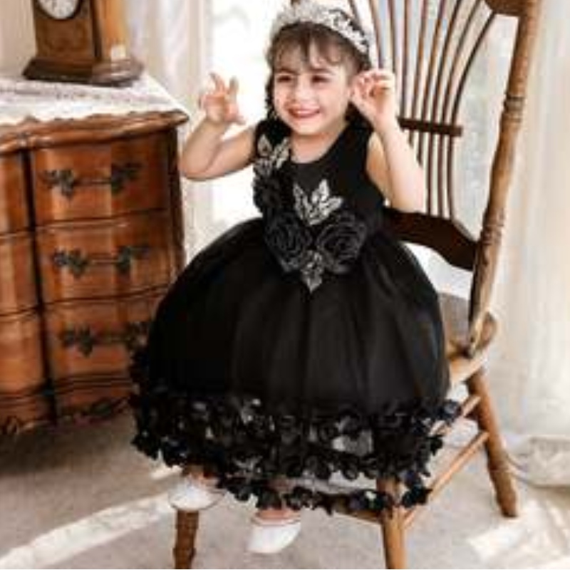 021 Baby Christmas Fancy Dress Baige Summer Frock Party Formal Princess Beautiful Baby Dress N2105
