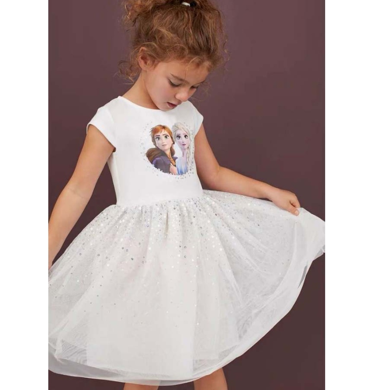 2020 PRECIO CARATE Summer Niños Baby Girl Vestido de algodón de algodón Princesa Elsa BX1703