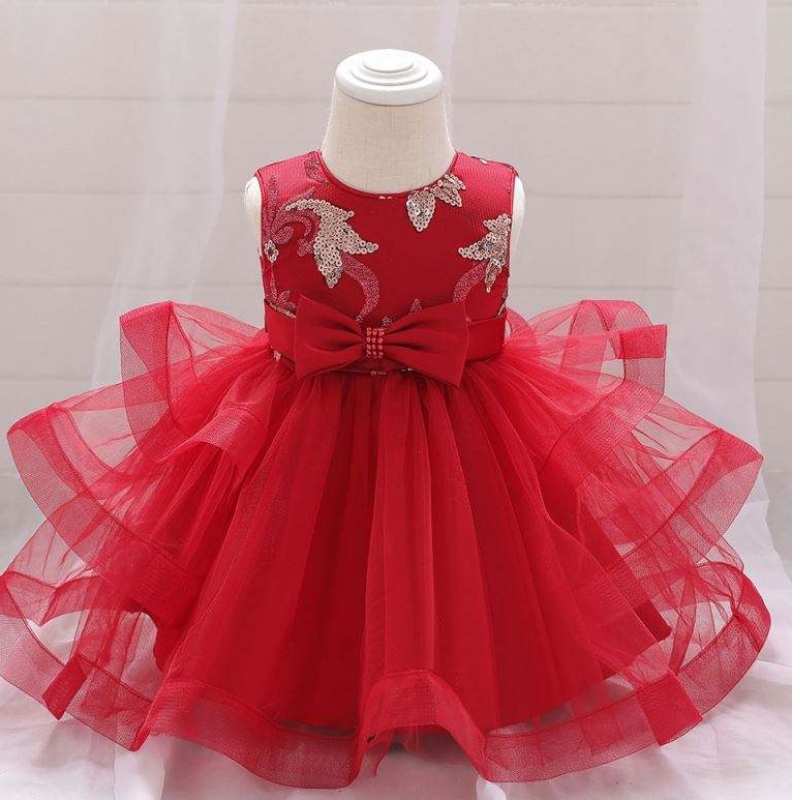 NUEVA LLEGA Niña Vestido denovia hinchado vestido de cumpleaños de cumpleaños