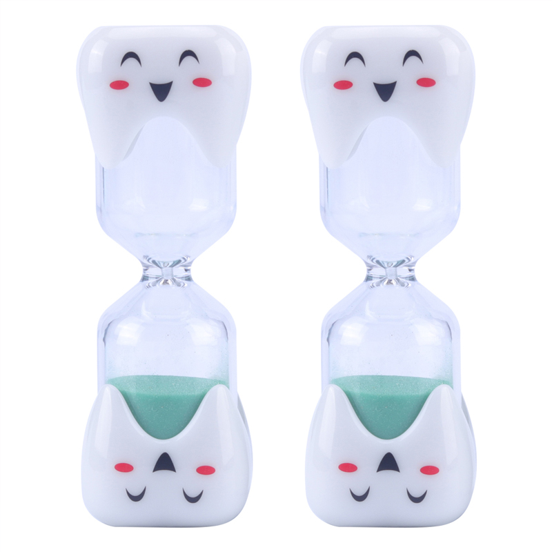 Nuevo cepillado creativo 2 minutos 3 minutos reloj de arena paraniños reloj de arena de arena de arena de arena de hojalaje dental